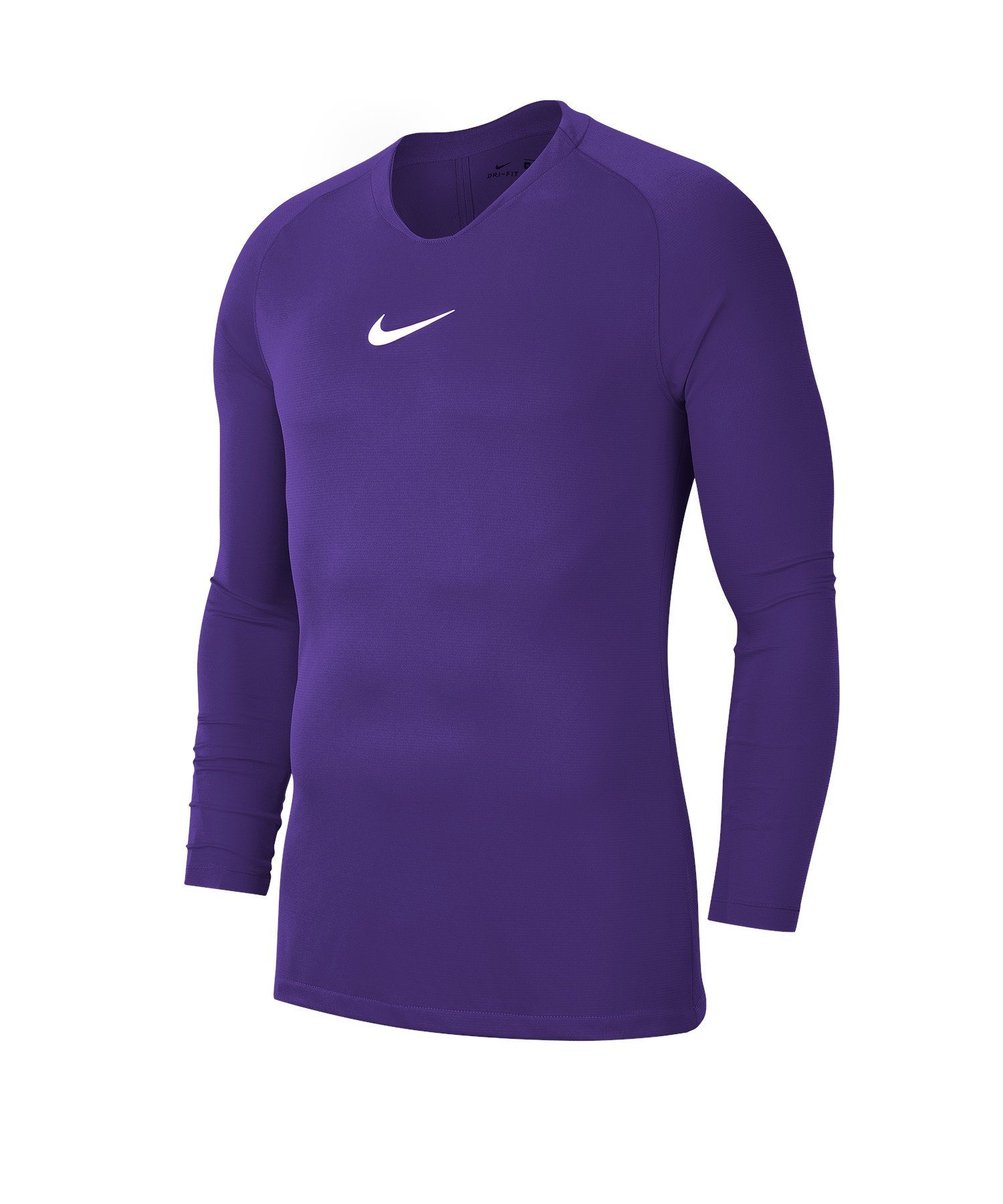 Nike Funktionsshirt Park First Layer Langarmshirt Daumenöffnung lila