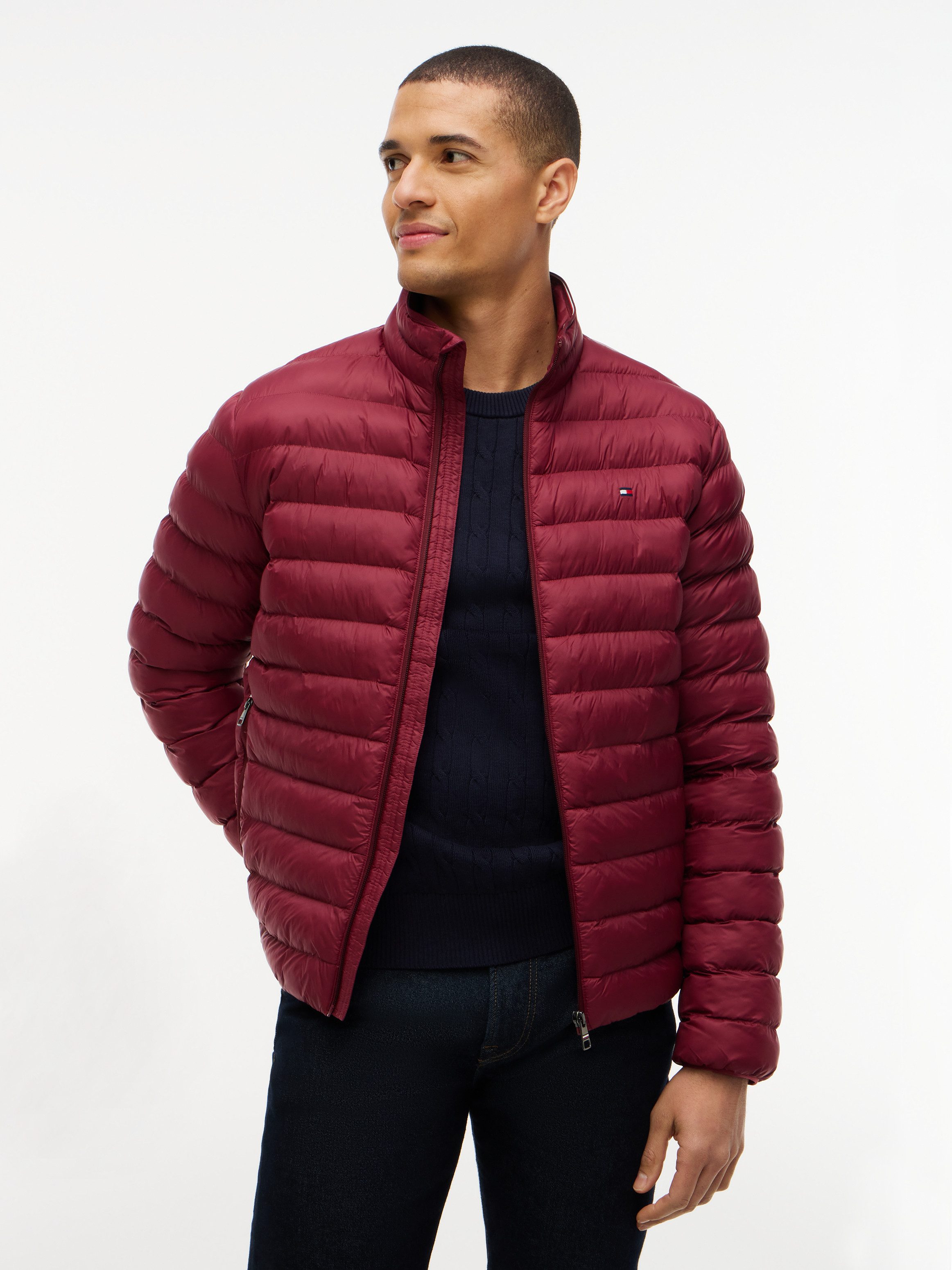 Tommy Hilfiger Steppjacke PACKABLE RECYCLED JACKET Winterjacke mit Logostickerei