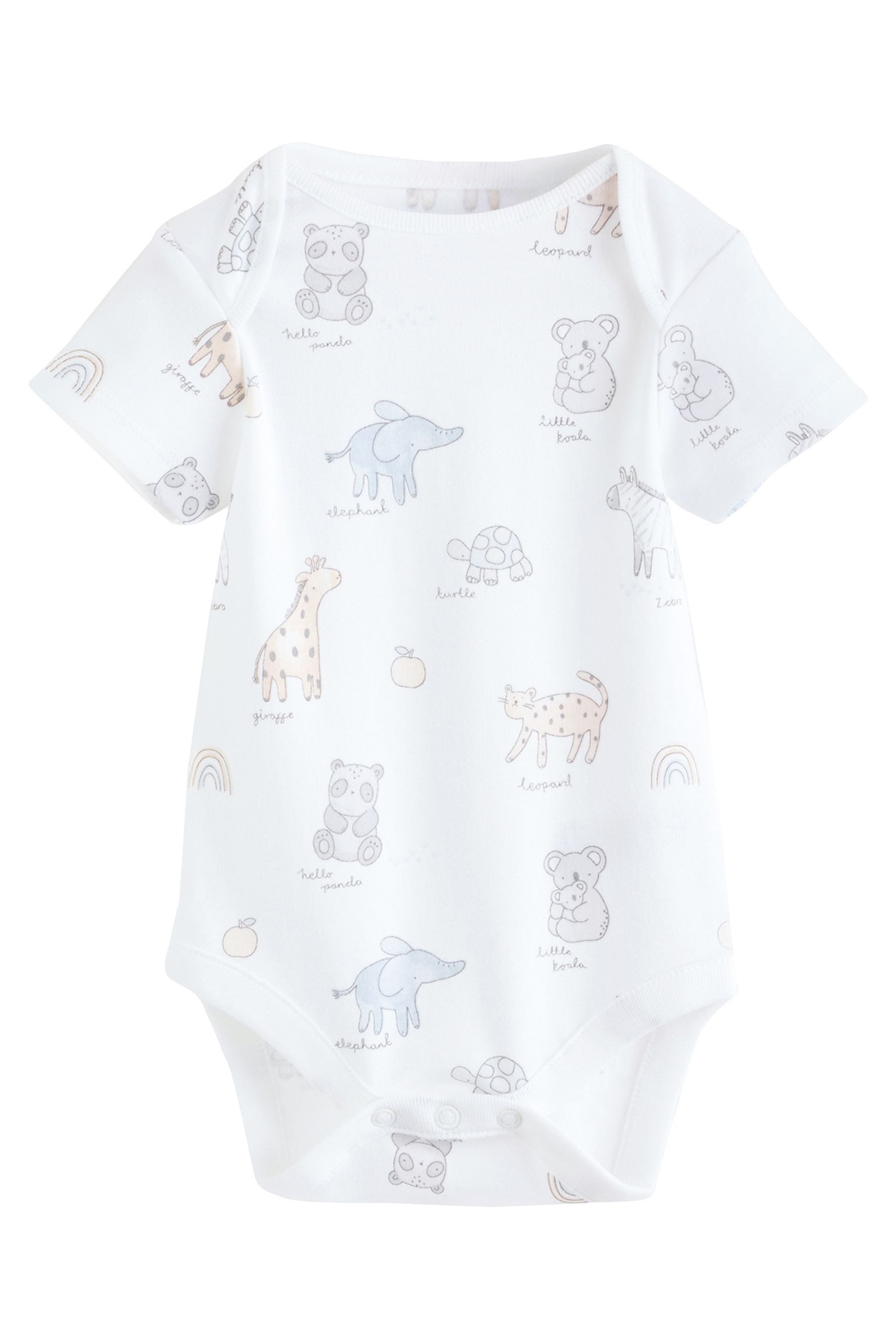 Next Kurzarmbody Kurzärmelige Baby Bodysuits im 5er-Pack (5-tlg)