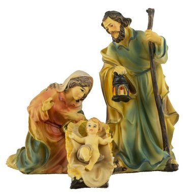 Krippenursel Krippe Weihnachtskrippe Treuf inkl. 4-tlg. Figurensatz K 001-01, (1-tlg), Handbemalte Figuren