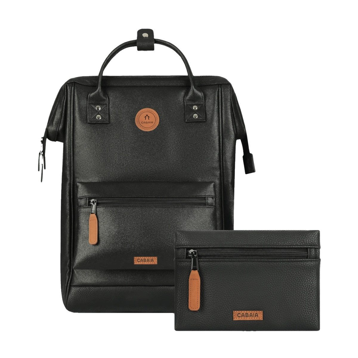 CABAIA Rucksack Cabaia Backpack Adventurer Large Chelsea black (kein Set), recycelten Materialien