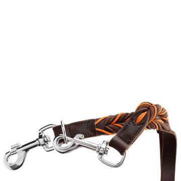 Hunter Tierbedarf Hundeleine Verstellbare Hunde-Führleine Solid Education Cord, Leder