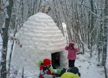 LeNoSa Outdoor-Spielzeug 2in1 Sandkasten FORM • SANDBURG & SCHNEE/ IGLU Maker, Polyethylen, Sandkastenspielzeug