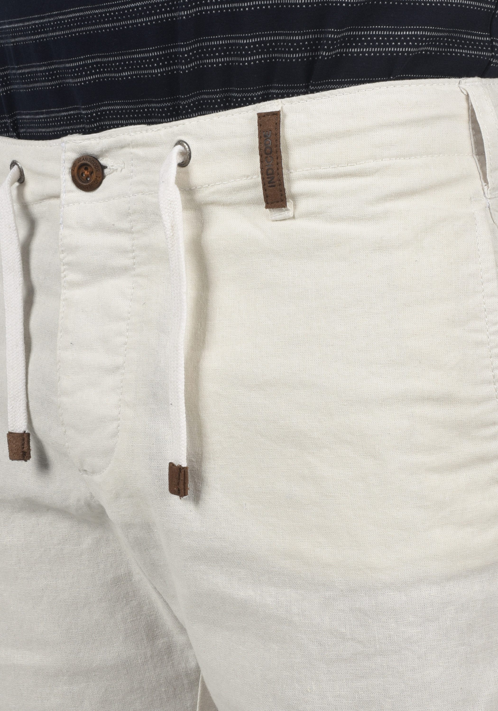 Indicode Leinenhose IDMoses Kurze Hose aus Leinenqualität