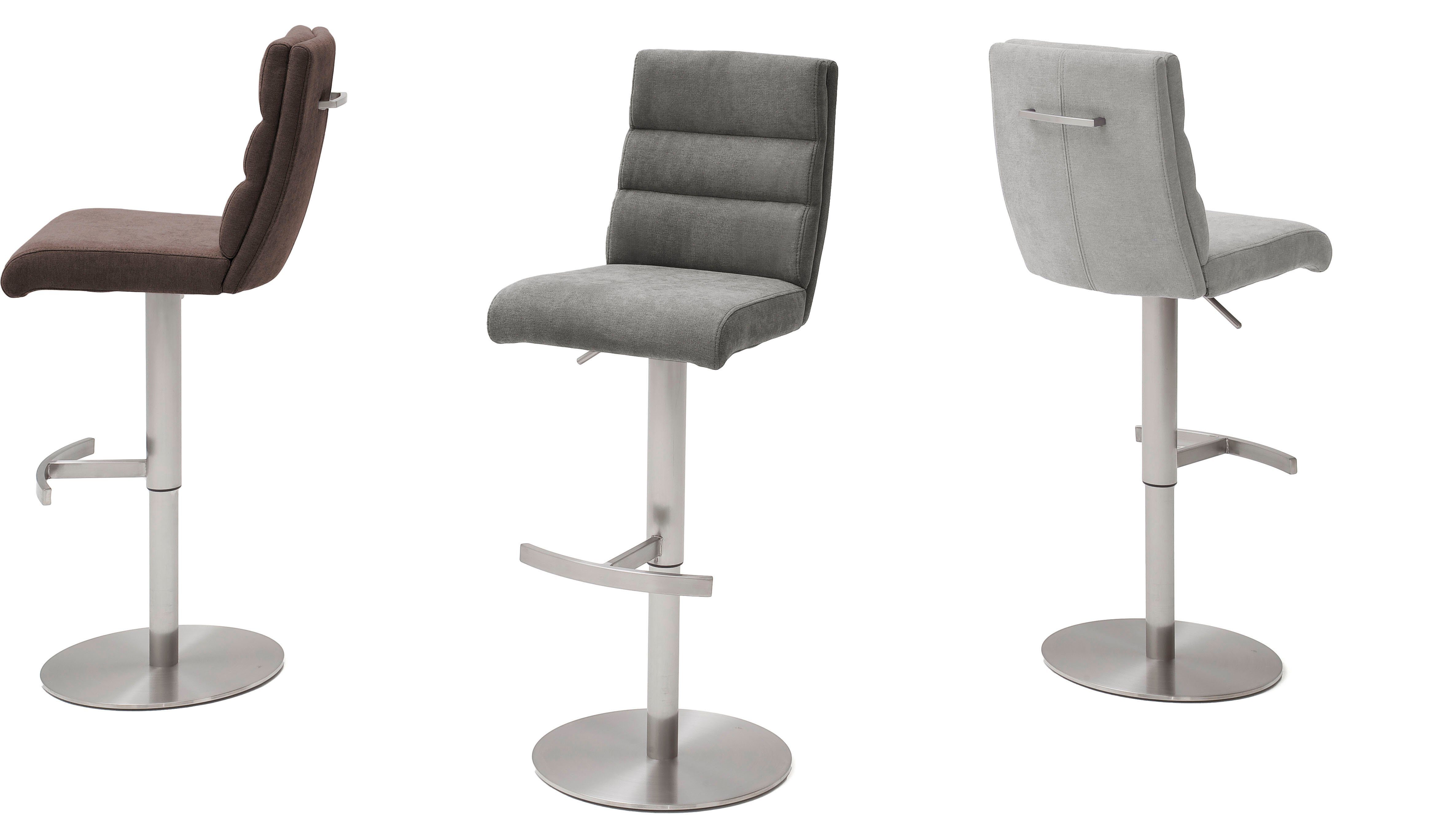 MCA furniture Bistrostuhl GIULIA Barstuhl Tresenstuhl Tresenhocker, Barhocker,Bistrohocker,Barstuhl,drehbar,Sitzhöhe 53-78cm,mit Lehne