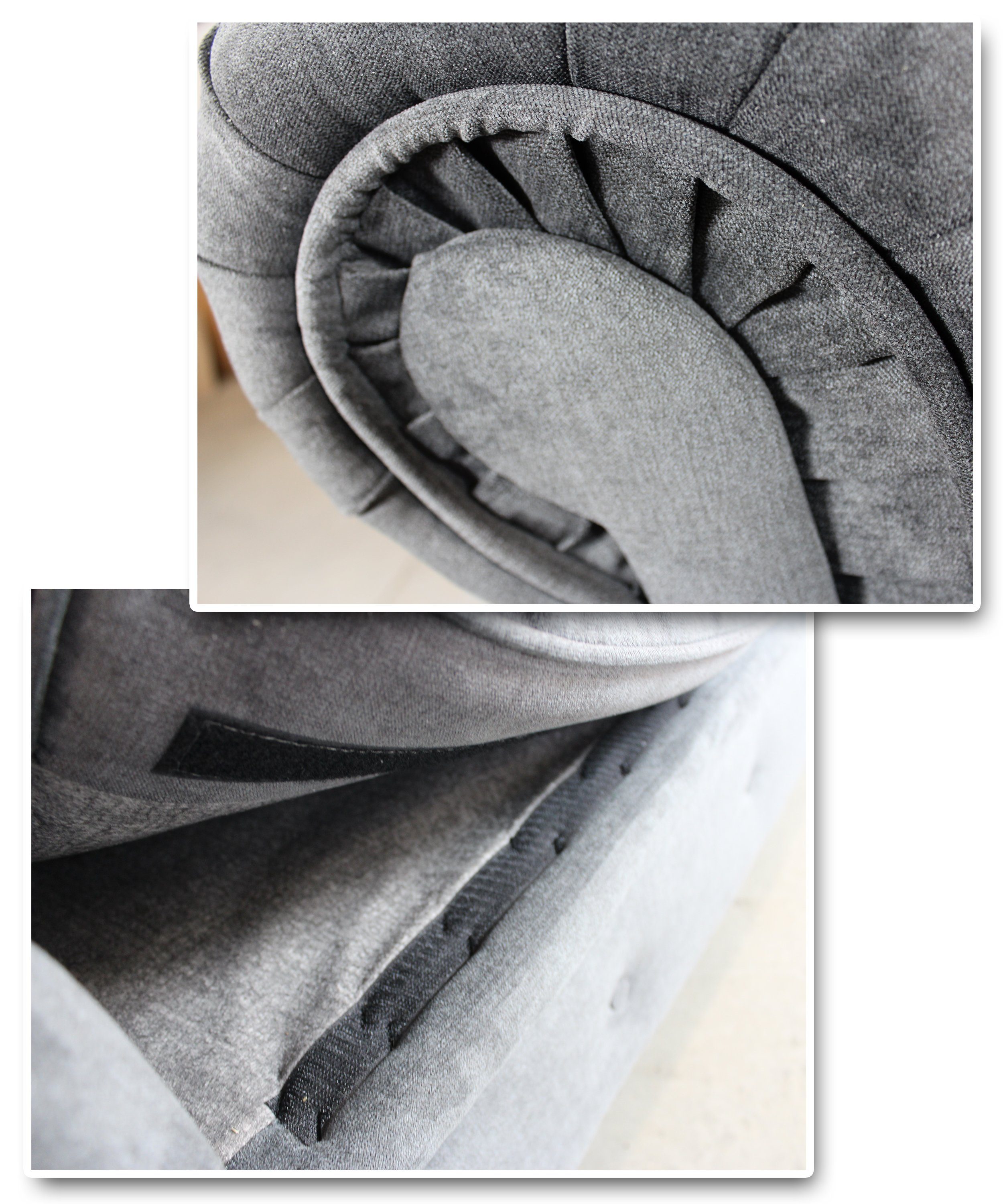 Sofnet Ohrensessel Asti 1, Chesterfield Sessel, Sofagarnitur, Glamour Couch