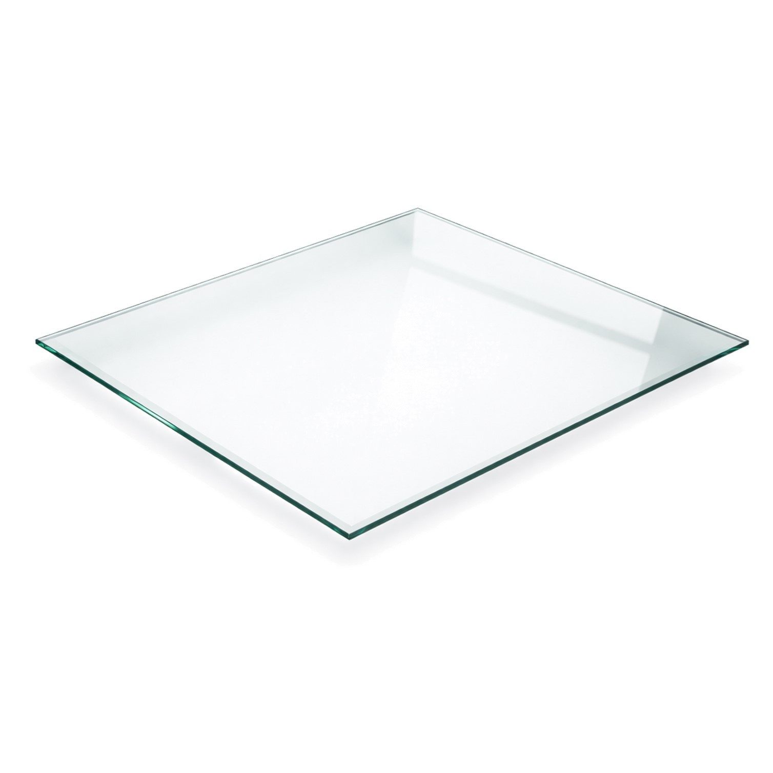HOOZ Bodenschutzplatte aus 6mm ESG 90x90cm, quadratische Funkenschutz Fasettenschliff Klar, Kamin Glas, 1-St., belastbare Glasauflage, Glasplatte, Schutzglas, Bodenschutzglas für Kamin, Ofen und Boden