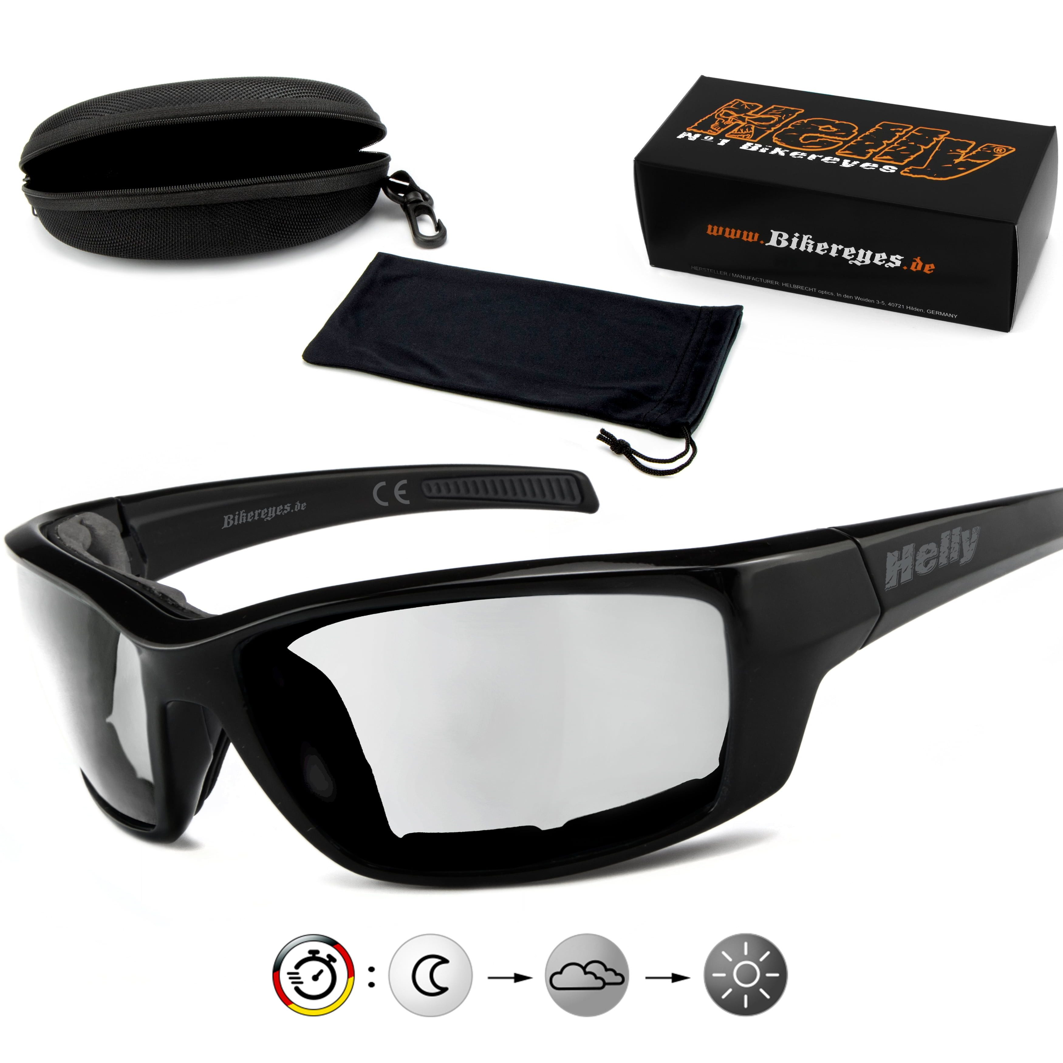 Motorradbrille shiny