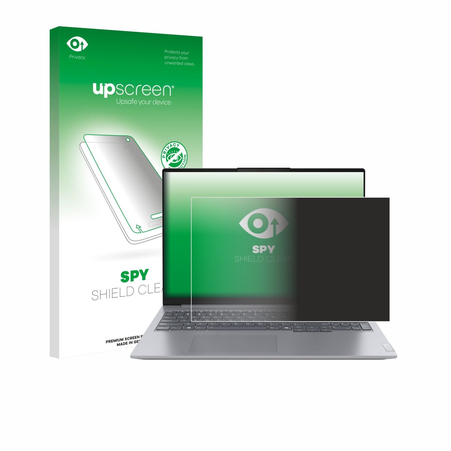 upscreen Displayschutzfolie Sichtschutzfolie für Lenovo ThinkBook 16 Gen 7+, Anti-Spy Privacy Sichtschutz Blickschutzfolie Blaulicht-Schutz