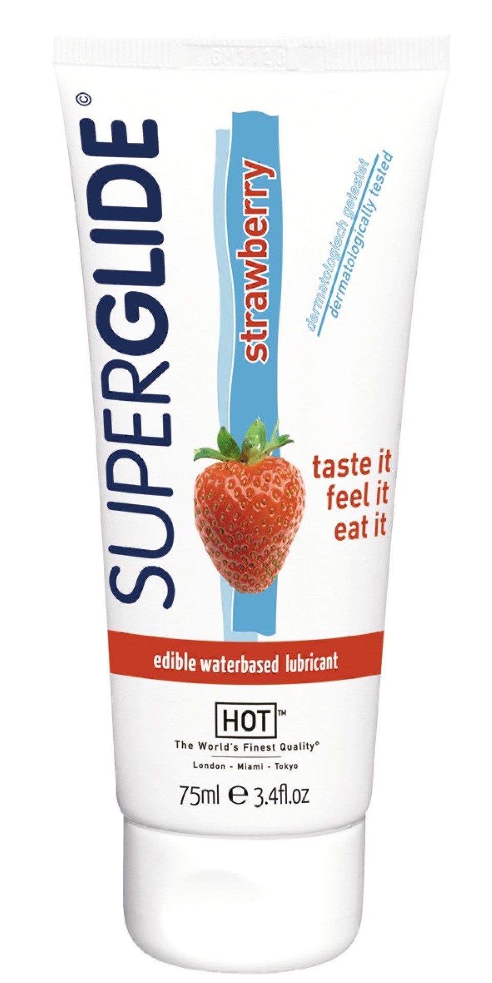 Gleitgel 75 ml - HOT Superglide waterbased strawber. 75ml