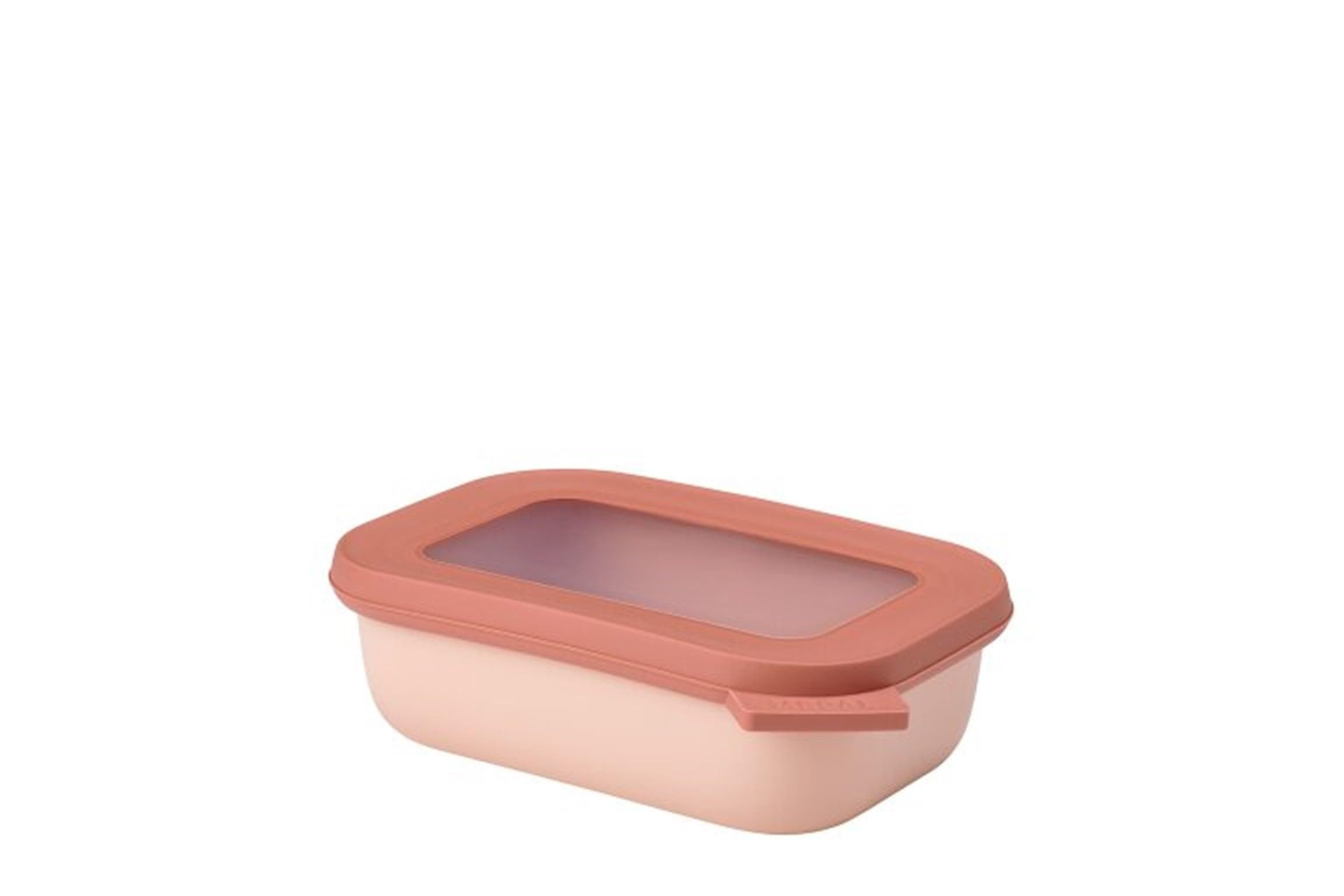 Mepal Aufbewahrungsbox Rechteckige Multischüssel Cirqula 500 ml für Aufbewahrung, Nordic Blush, stapelbar, spülmaschinenfest