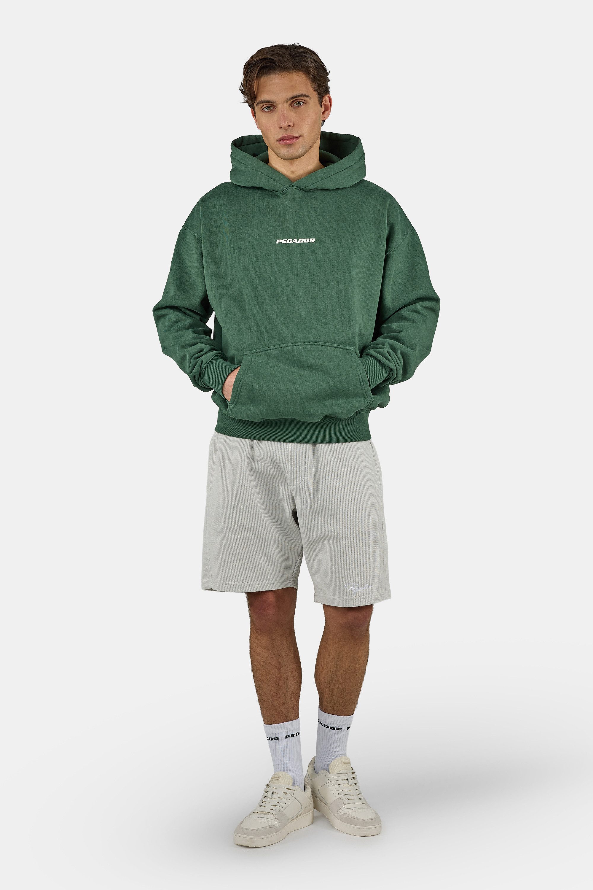 PEGADOR Kapuzensweatshirt COLNE LOGO OVERSIZED HOODIE Baumwollmischung, ove günstig online kaufen