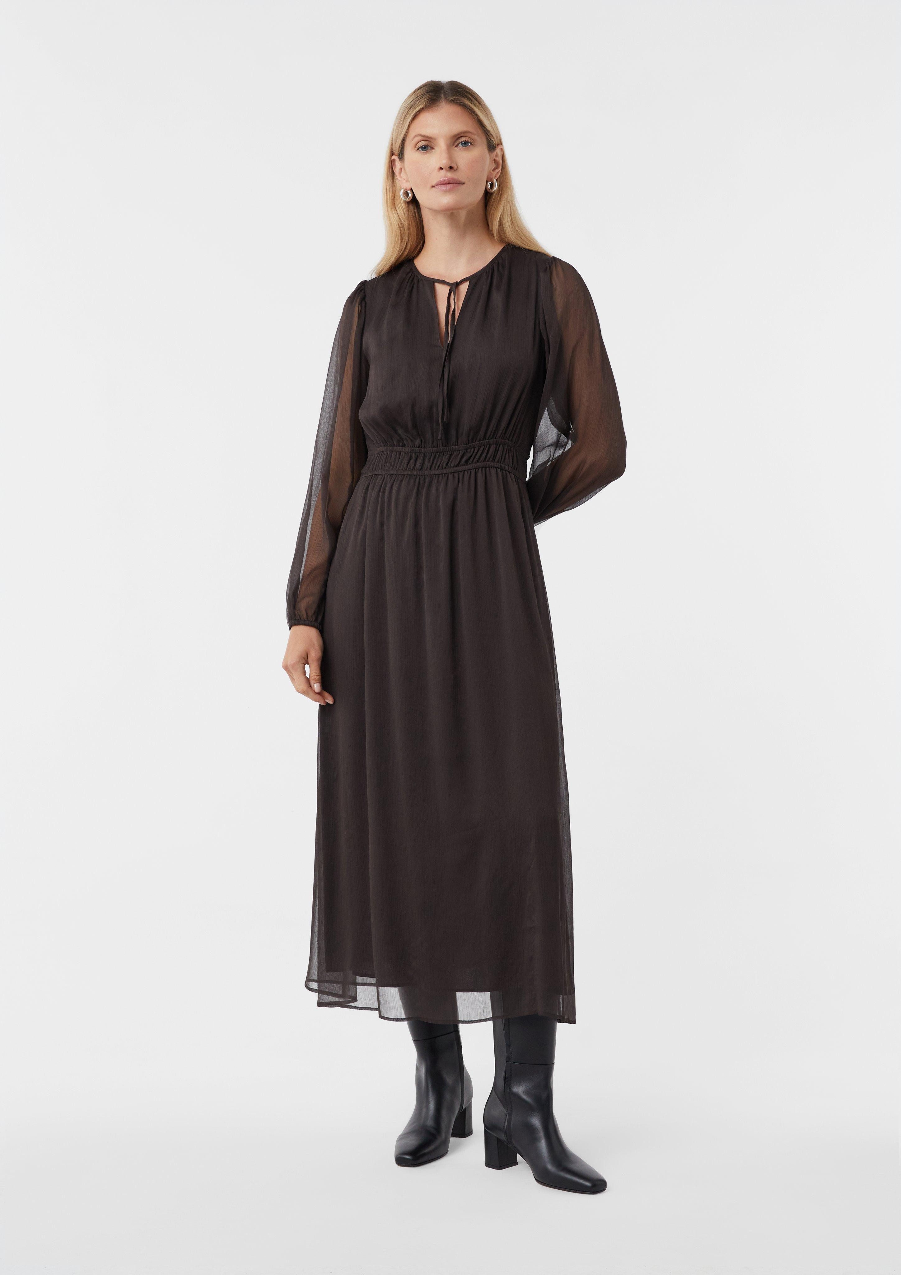comma Maxikleid Feminines langes Kleid aus günstig online kaufen