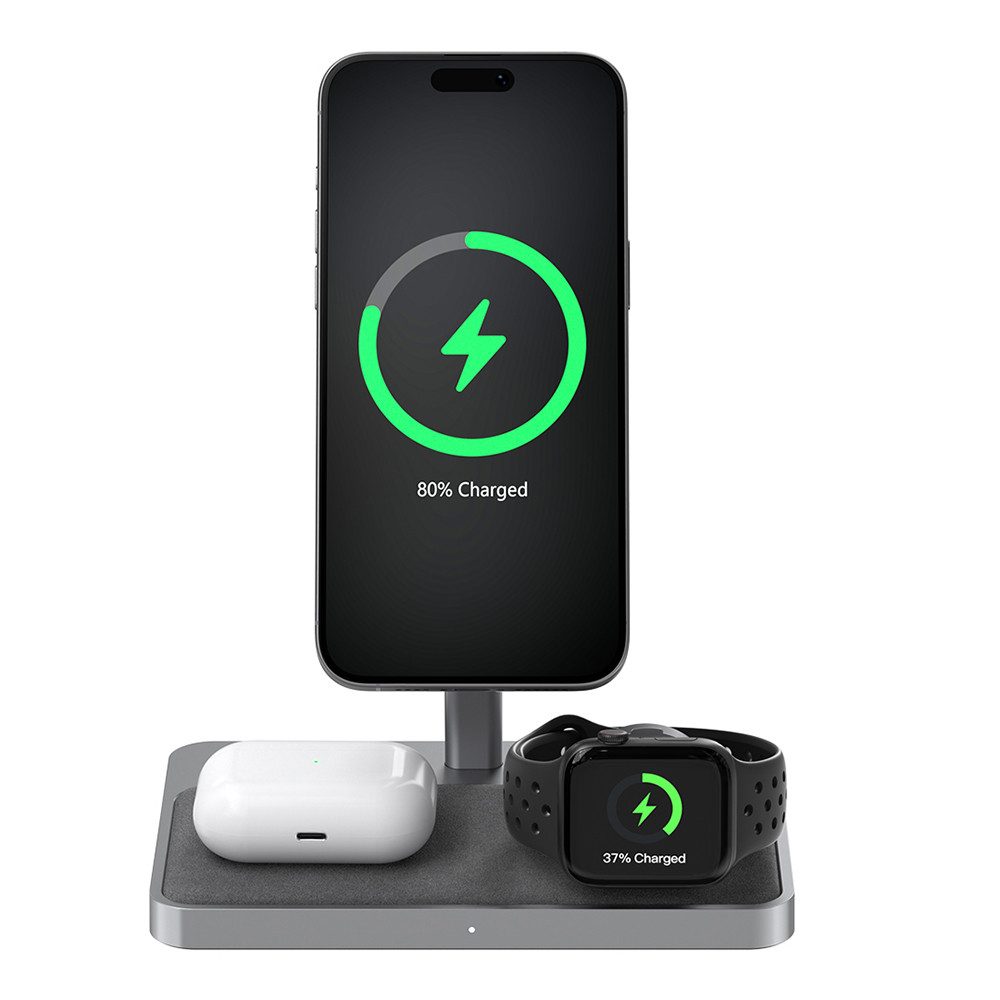 ZIKE Z557C 3-in-1 Qi2 magnetischer kabelloser Ladeständer Wireless Charger