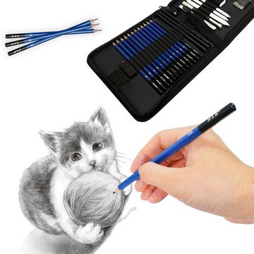 Juoungle Künstlerstift Skizze Bleistift Set, Zeichenstift Skizzierstifte Künstler Art Kit