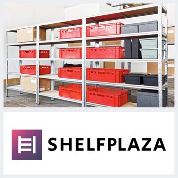 shelfplaza Schwerlastregal HOME, 180x30x60cm blau, 6 Böden, Kellerregal, Garagenregal, Steckregal