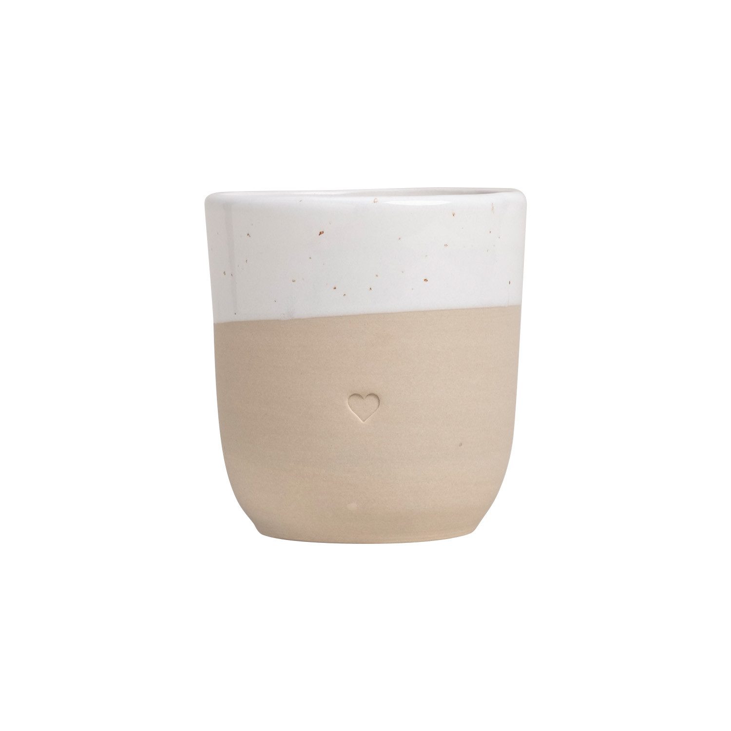 Eulenschnitt Becher Eulenschnitt Steingut Becher Herz 320ml, 1-tlg., Steingut