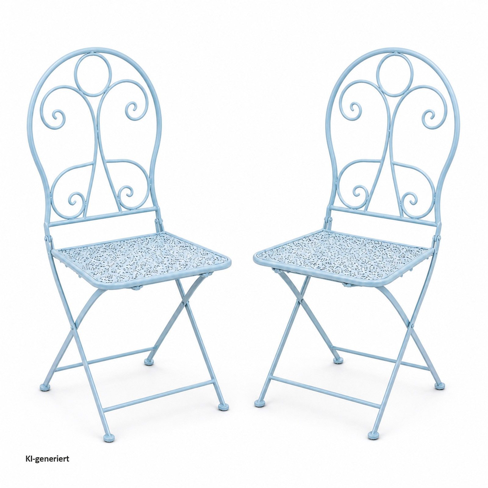 HTI-Living Gartenstuhl Gartenstuhl 2er-Set Solea Blau (Set, 2 St), Klappstühle