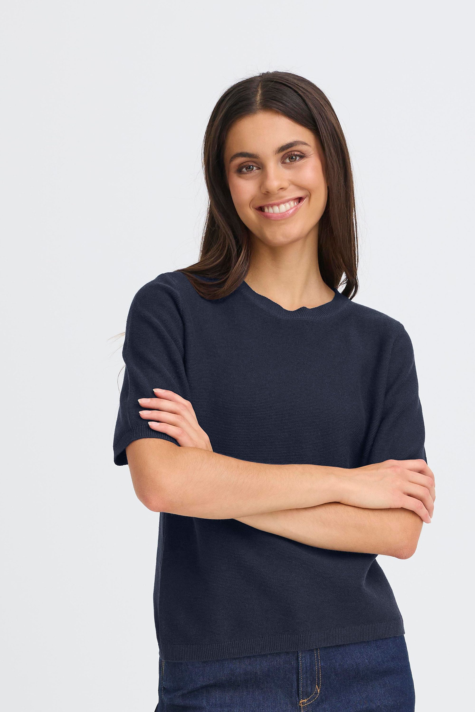 fransa Strickpullover Halblange Ärmel FRSINJA