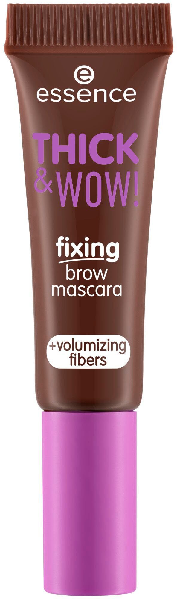 Essence Augenbrauen-Gel THICK & mascara, WOW! brow Brunette 3-tlg. fixing Brown