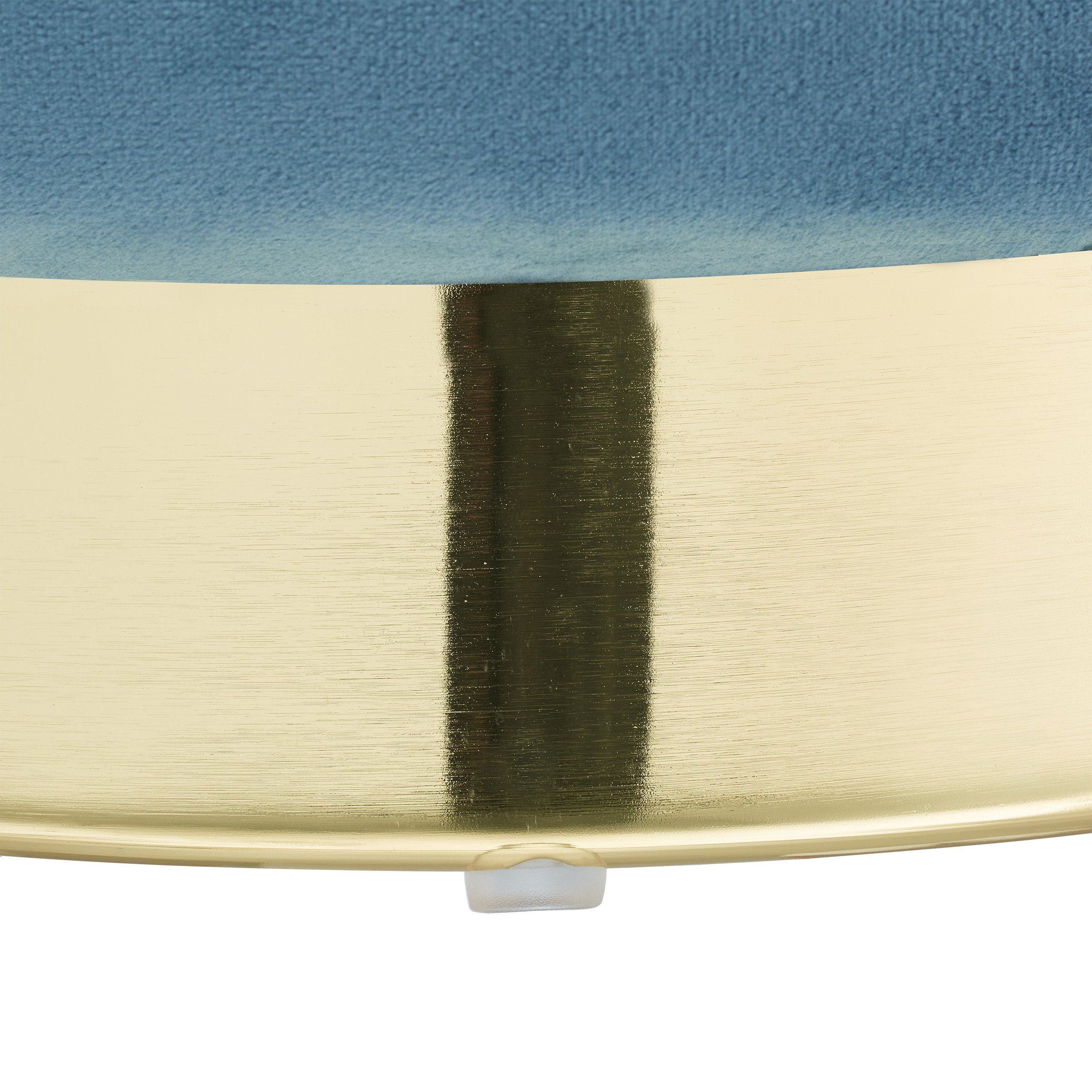 relaxdays Polsterhocker Samthocker mit Stauraum Petrol