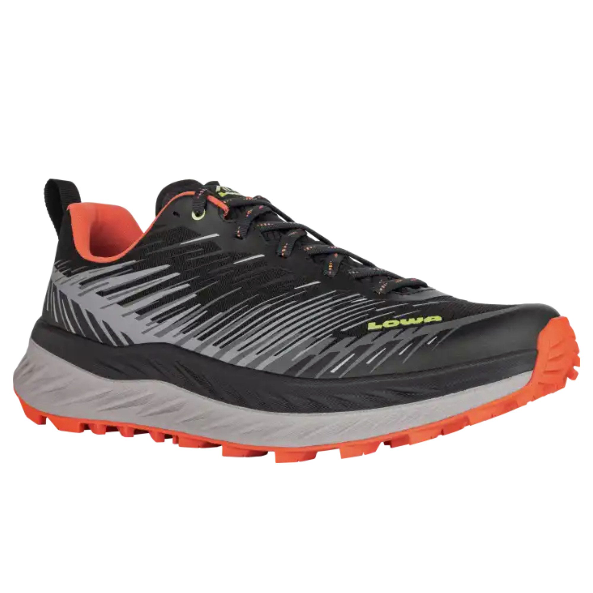 Lowa FORTUX - Herren Trailrunningschuh - Grau/Flame Laufschuh