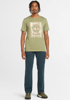 Timberland T-Shirt STACK LOGO Camo Short Sleeve Tee in großen Größen