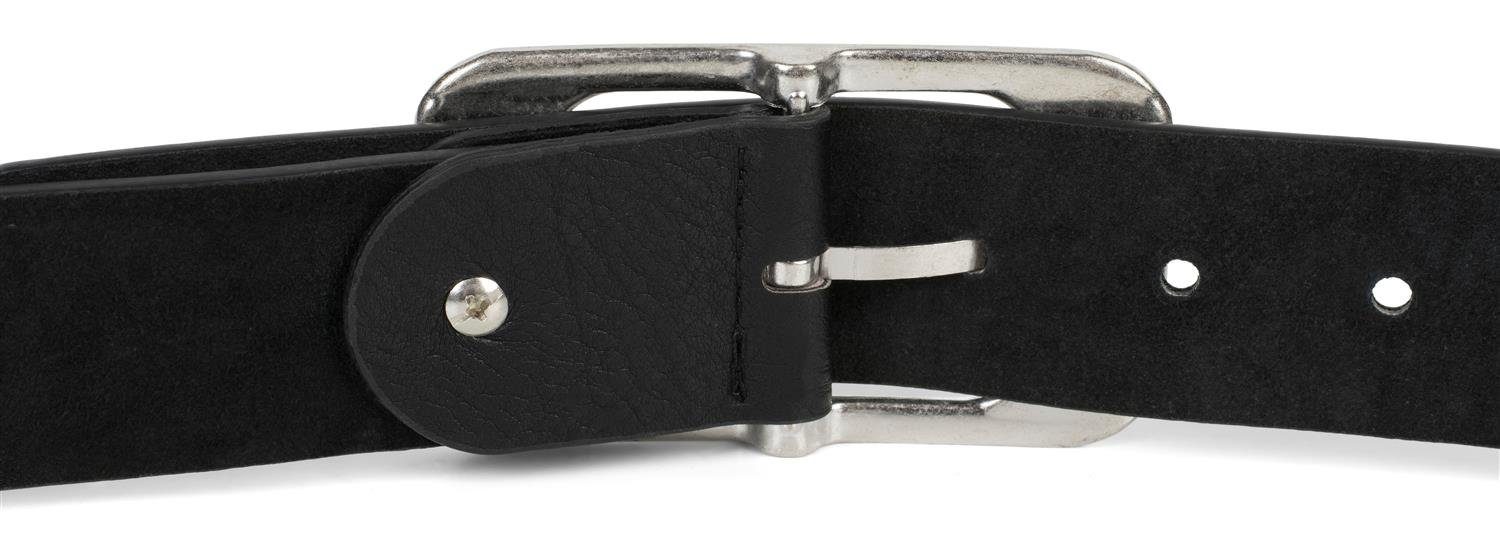 styleBREAKER Synthetikgürtel Gürtel unifarben mit großer rechteckiger Schnalle (1-St)