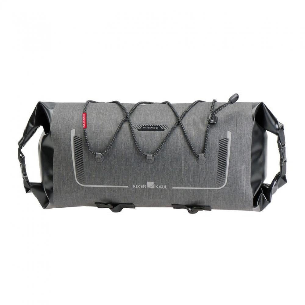 Fahrradtasche KLICKfix Lenkertasche Bikepack Waterproof grau Größe 18x36x18 cm ohne