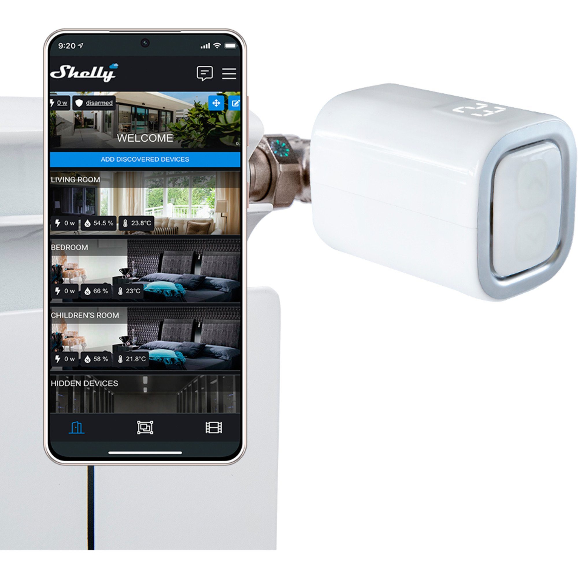 Shelly Shelly TRV, Smart-Home-Zubehör Heizungssteuerung