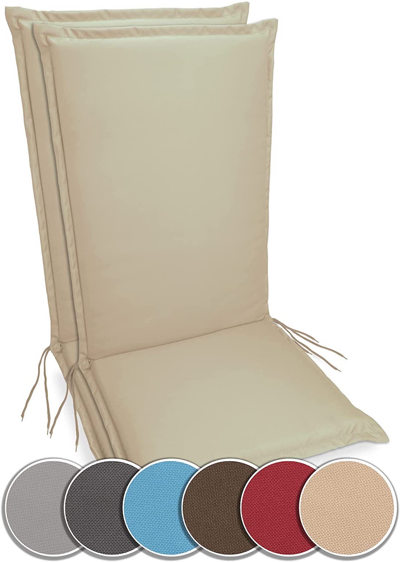 sunnypillow Liegenauflage Polsterauflagen Gartenstuhlauflage 120 x günstig online kaufen