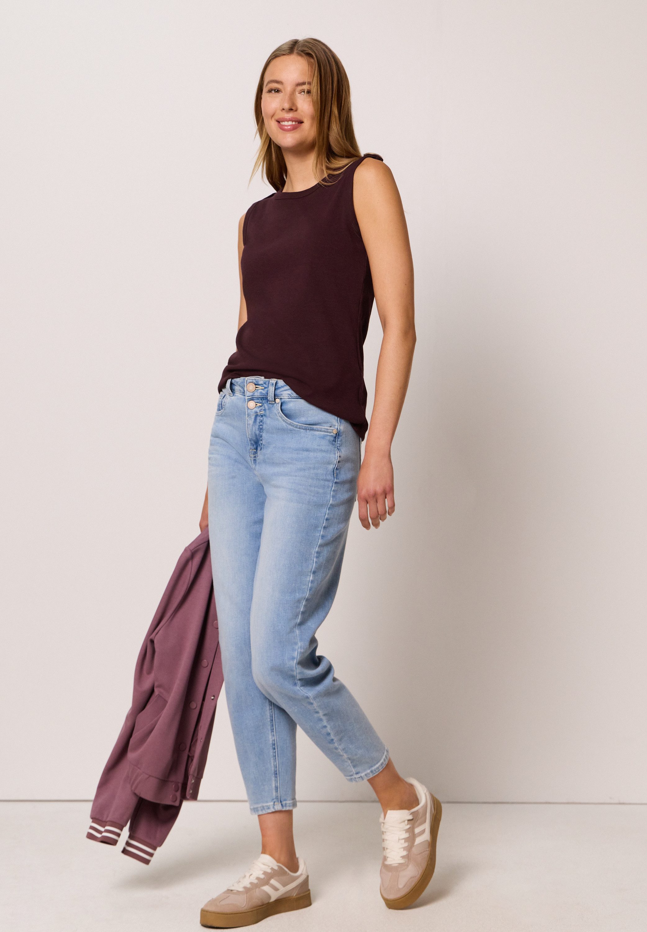 STREET ONE STUDIO Ripptanktop mit Rundhalsausschnitt – Bild 3 von 5