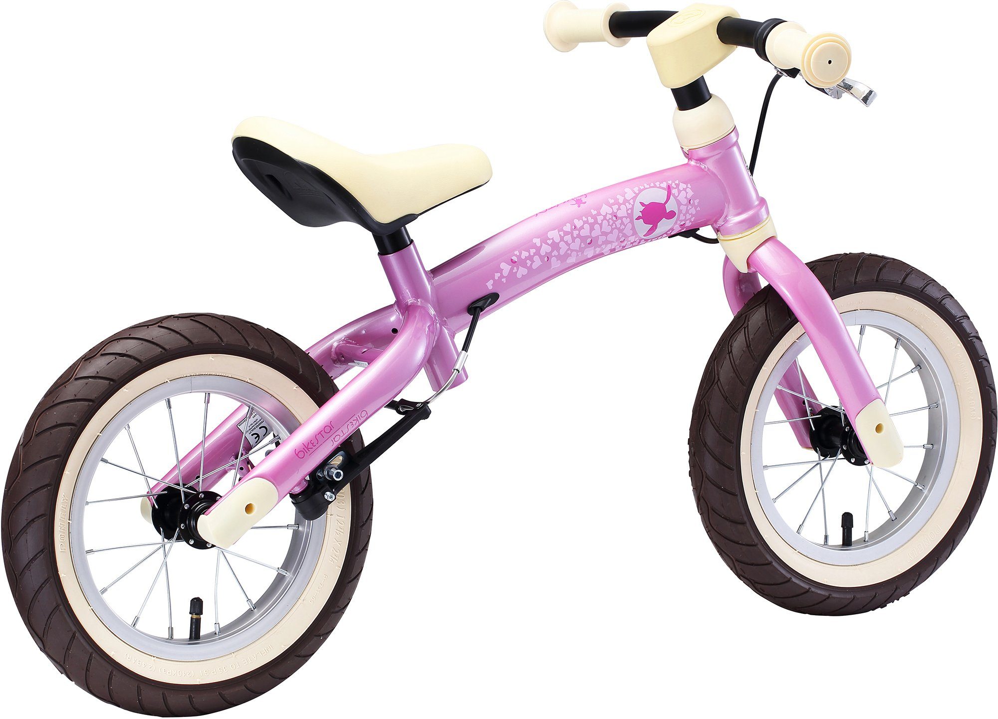 Flex Zoll 12 pink Bikestar Laufrad