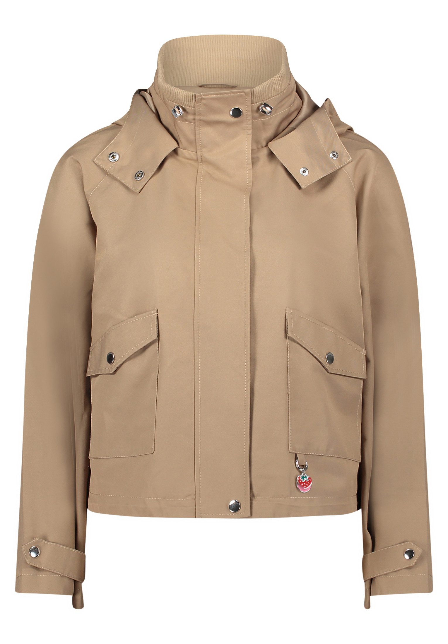Cartoon Canvasjacke Damen mit aufgesetzten Taschen günstig online kaufen