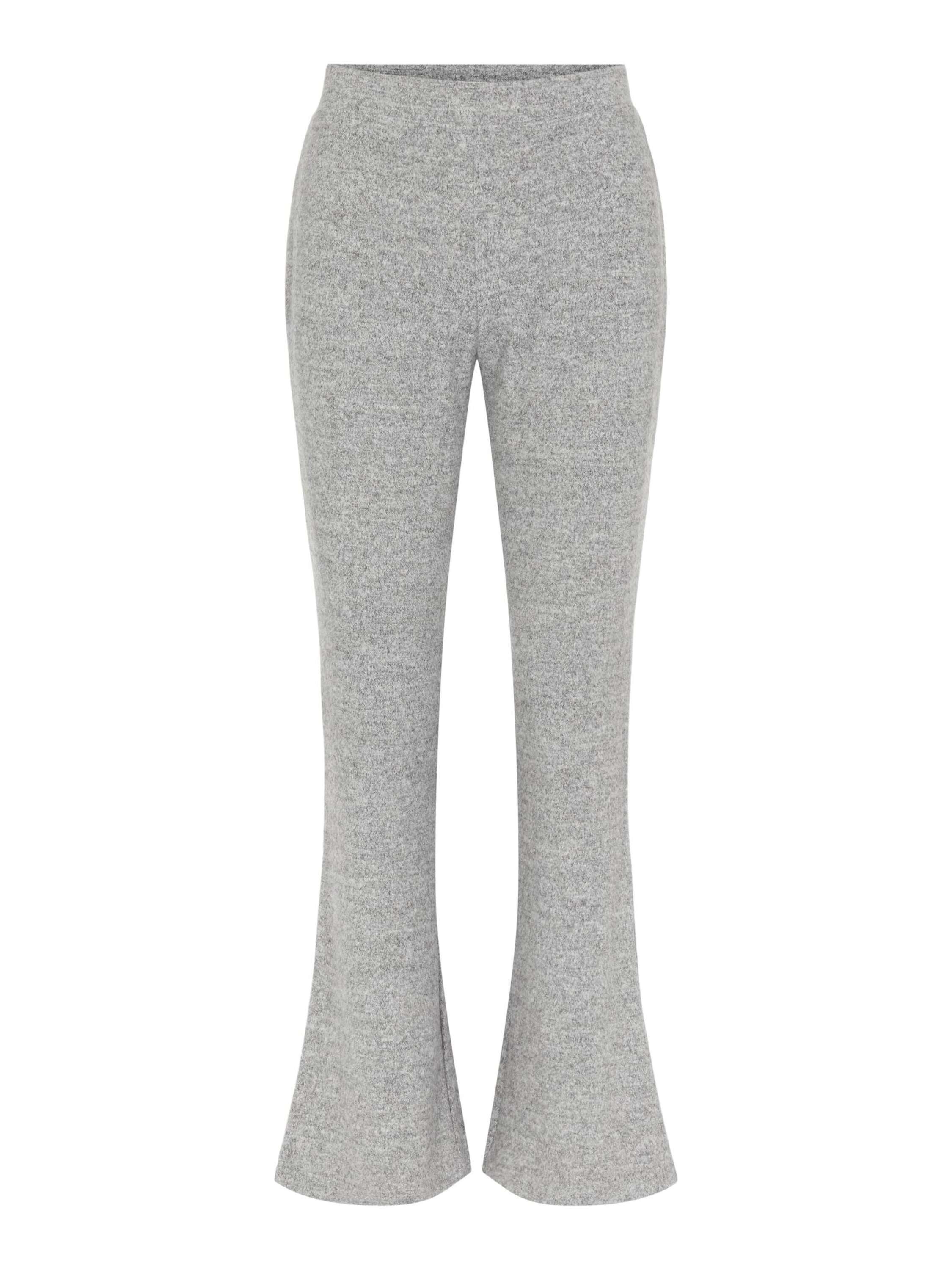 pieces Stoffhose Pam (1-tlg) Melange Detail Grey Light Plain/ohne Weiteres Details