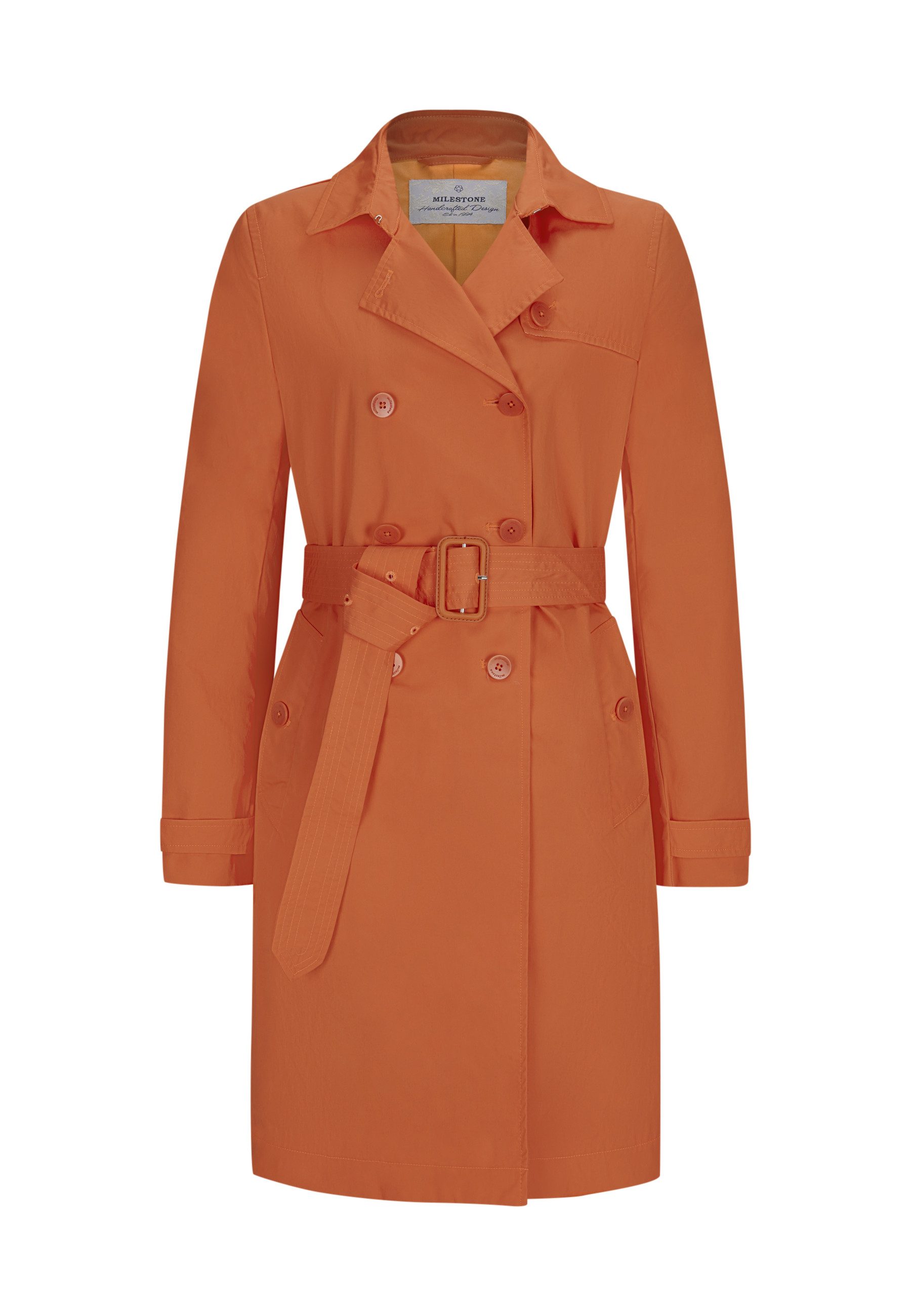 Milestone Trenchcoat MSCamilla Damen Mantel Jacke lang Knöpfe günstig online kaufen