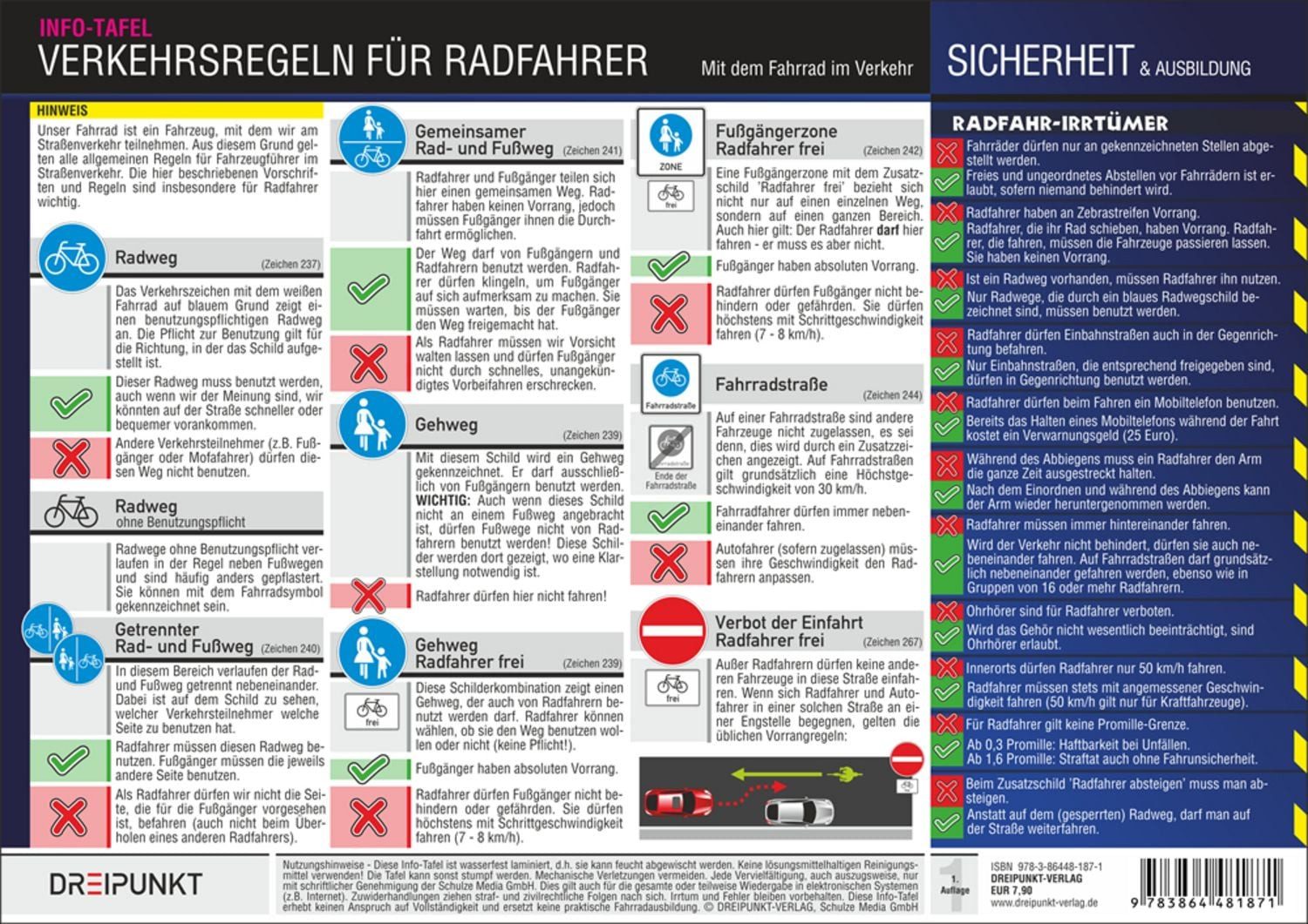 Verkehrsregeln für Radfahrer / Michael Schulze, Mit dem Fahrrad im Verkehr. Alle für Radfahrer relevante Verkehrsregeln in der Übersicht.