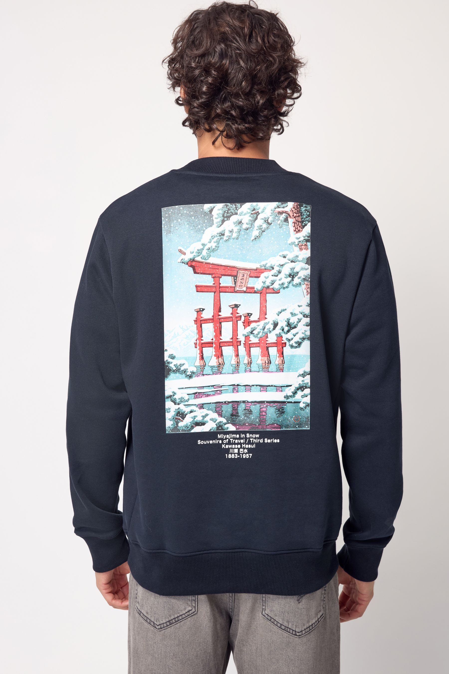 Next Sweatshirt Weihnachtliches Gesteppes Sweatshirt (1-tlg)