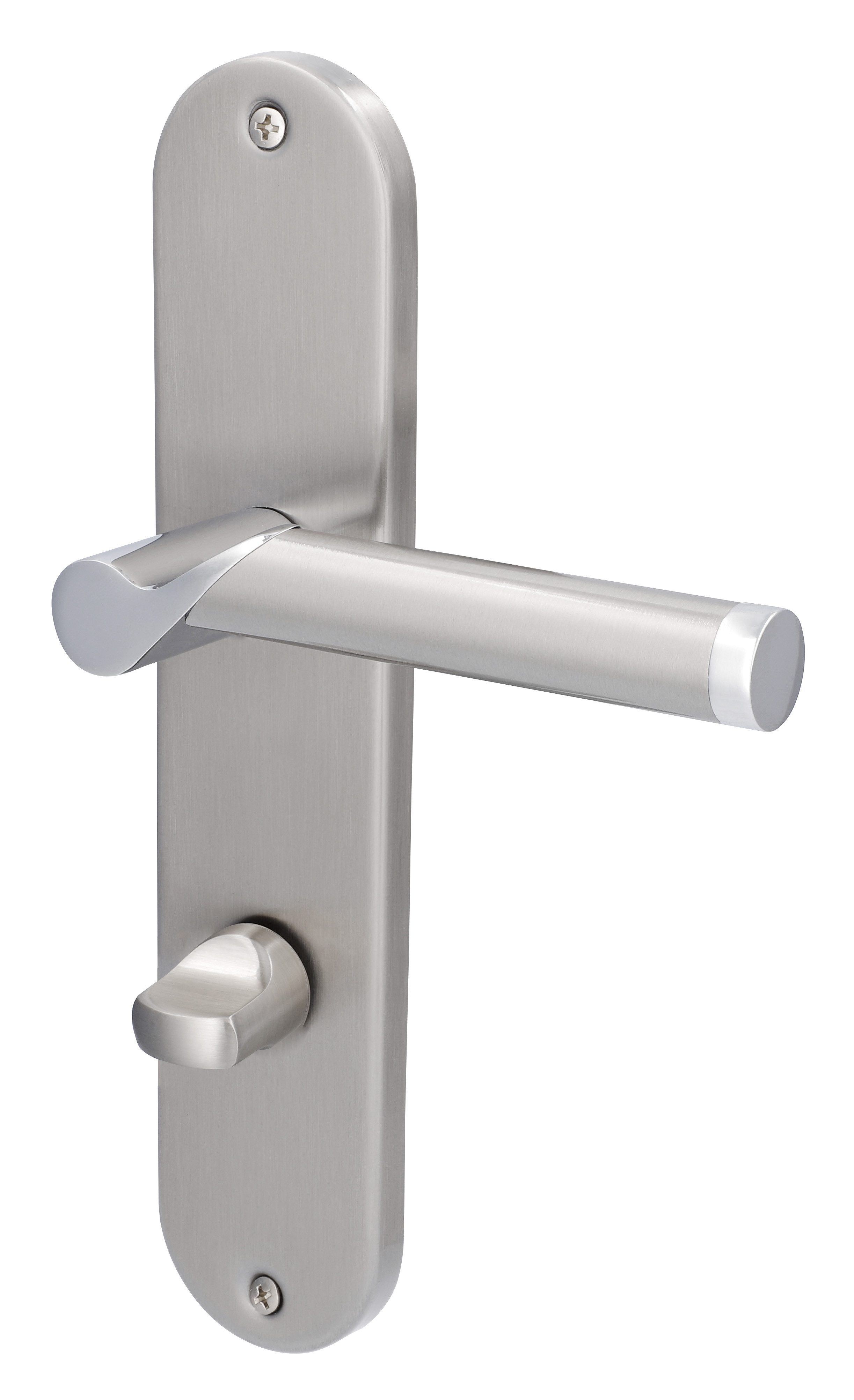 Alpertec Türbeschlag Renovierungsgarnitur für 3 Zimmertüren BB und 1 WC (Set, 4 St., Spar-Set), Edelstahl satiniert / poliert