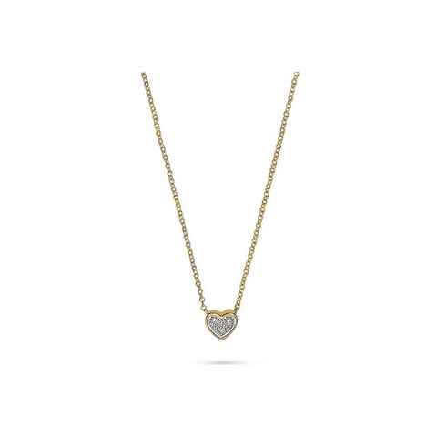 CHRIST Collier CHRIST Damen-Kette 375er Gelbgold 3 Diamant