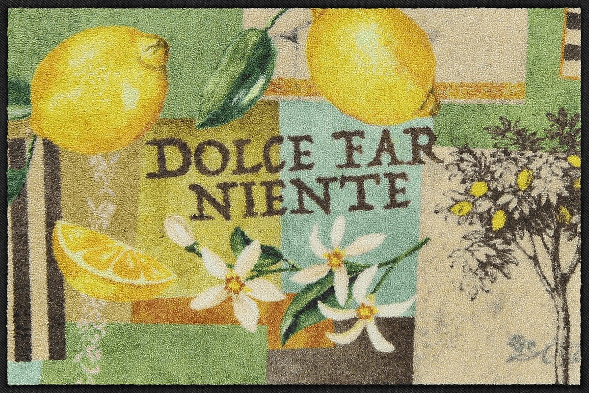 Salonloewe Fußmatte Fußmatte 50x75 Dolce Far Niente gelb, Eingangsmatte normal, Höhe: 500 mm