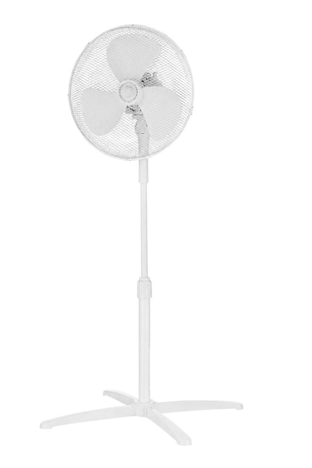 Opviq Standventilator, 40 cm Durchmesser, 80° Oszillation, ventilator mit kühlung kalt, Höhenverstellbar