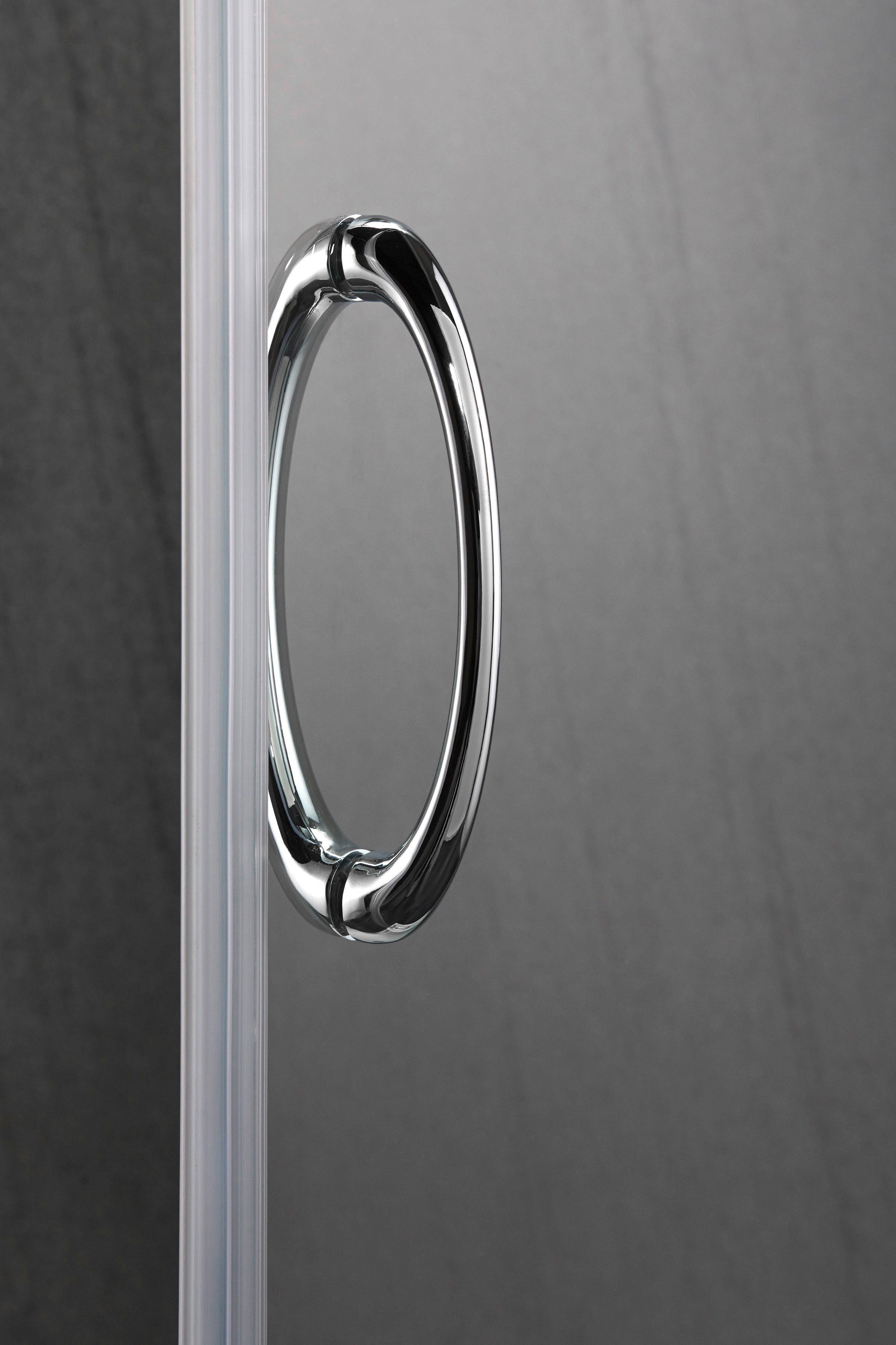 welltime Eckdusche Summer, BxT: 80x80 cm, Sicherheitsglas, mit großem Verstellbereich, Duschabtrennung mit Schiebetüren