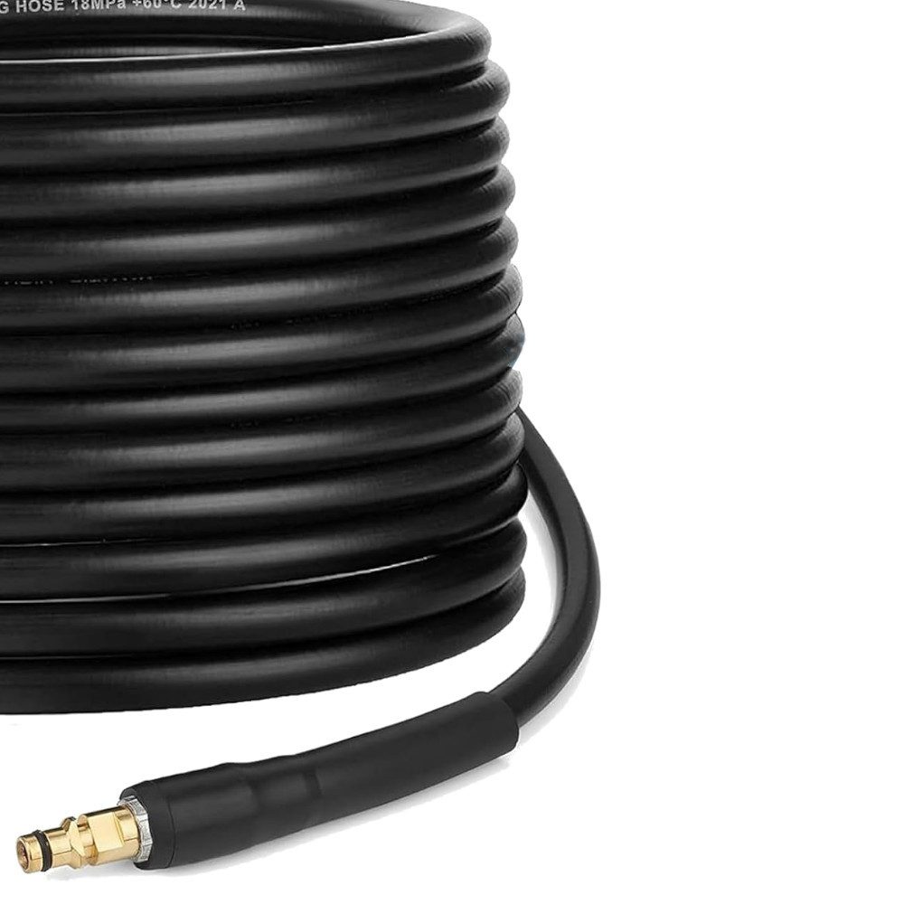 Trade-Shop Hochdruckschlauch passend für Kärcher K2, K3, K4, K5, K6, K7 Hochdruckreiniger, beidseitig mit Quick-Connect-Steckanschlüssen / Schlauchlänge: 10m