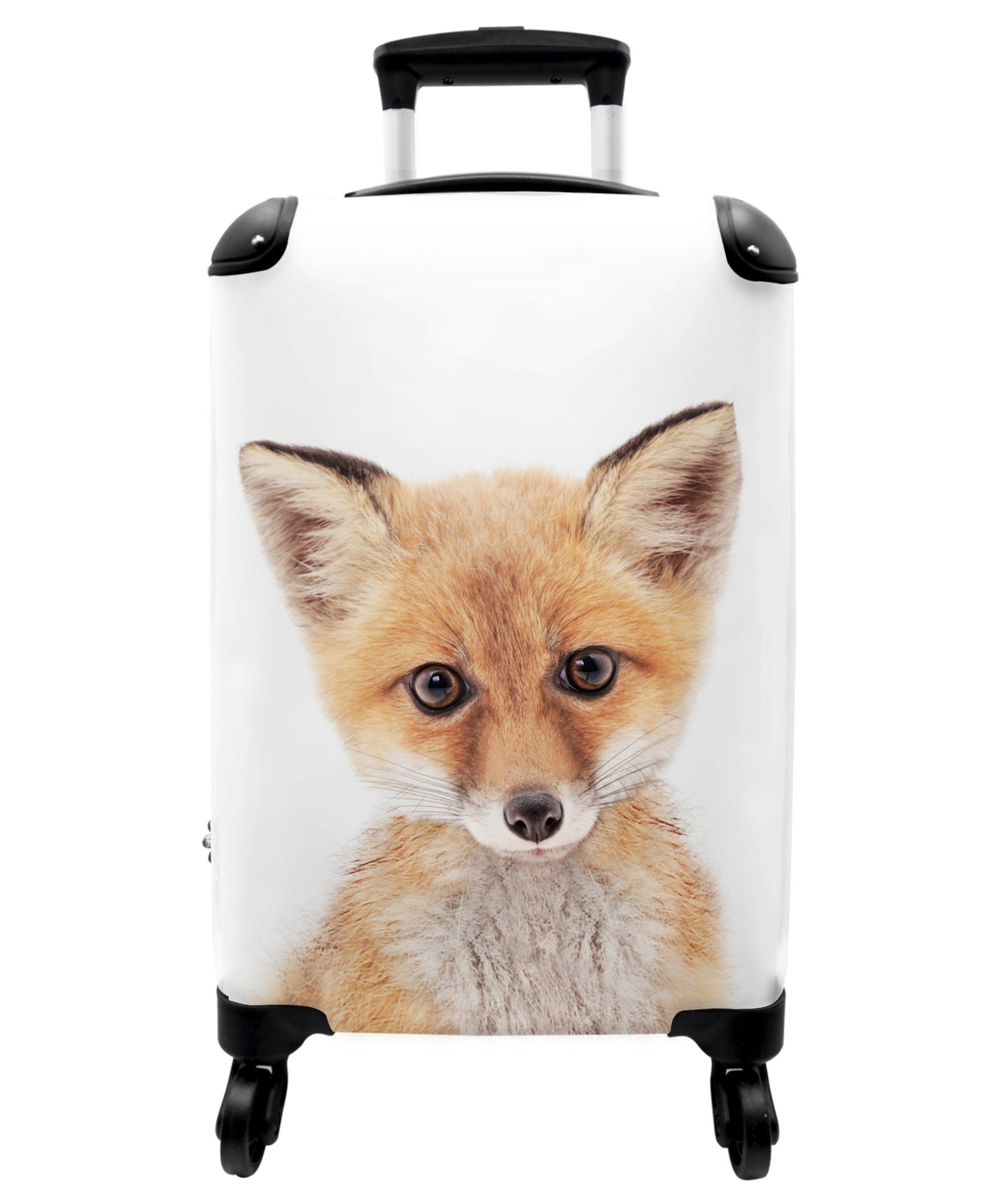 Rollen, 4 Cabin - mit Reisekoffer 55x35x20cm - NoBoringSuitcases.com© Kleine Tiere Orange Natur, Rollkoffer Handgepäckkoffer - Handgepäck Trolley - 4 Fuchs Rollen