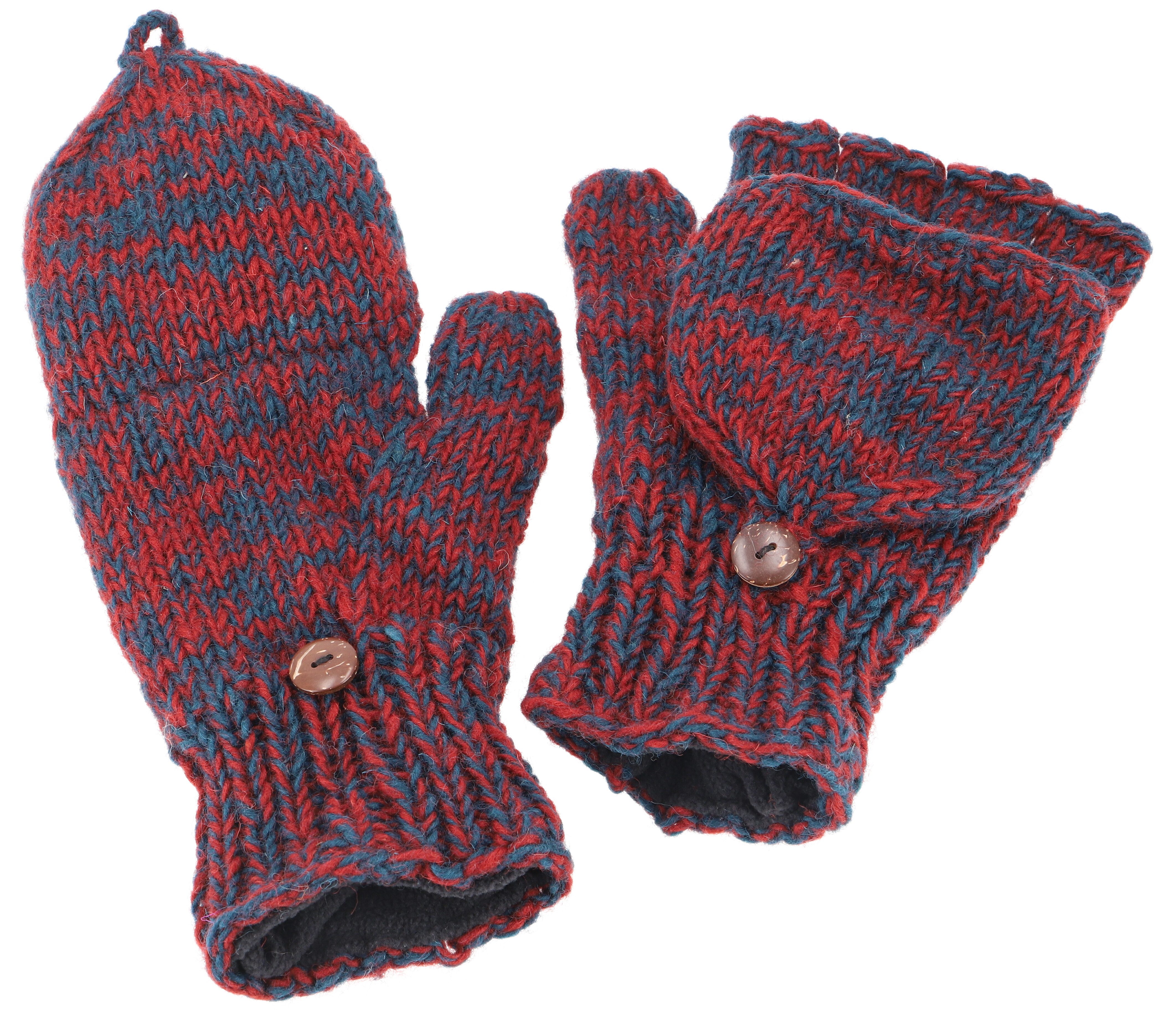 Strickhandschuhe Handgestrickte Handschuhe, Klapphandschuhe..