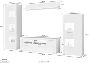 INOSIGN Wohnwand Corado, (Set, 4-St)