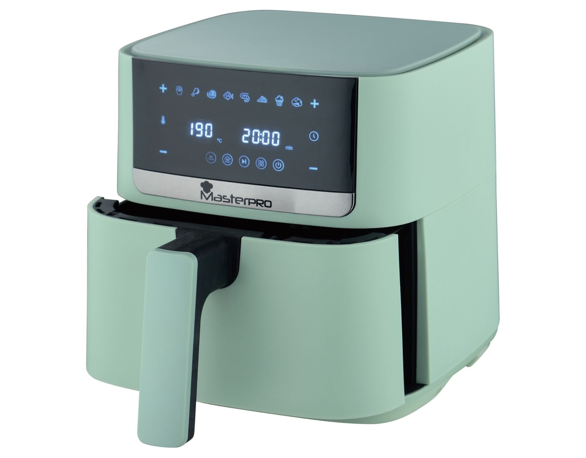 MasterPRO Heißluftfritteuse, 1350 W, mit 8 Programmen & Timerfunktion