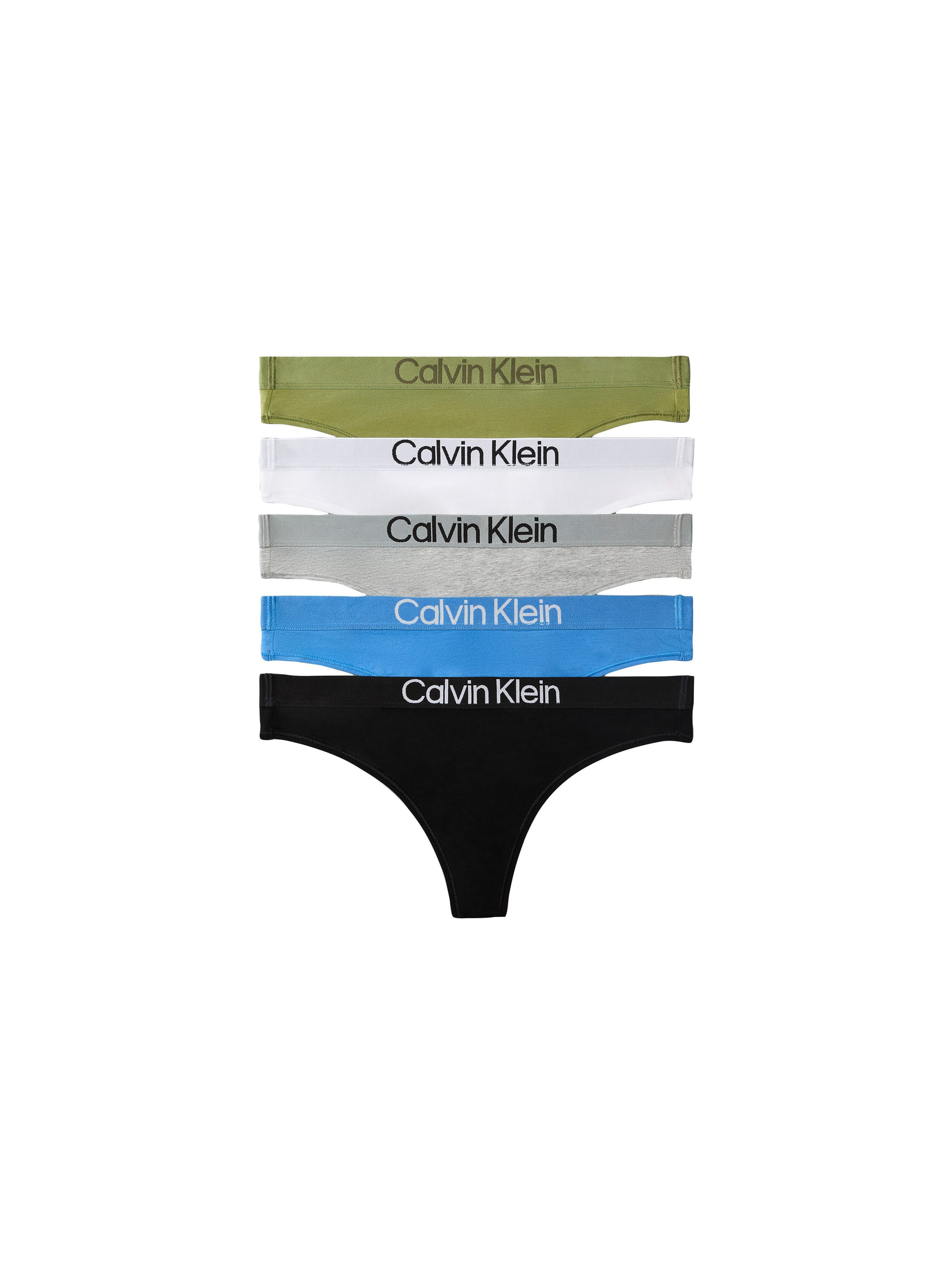 Calvin Klein Underwear Tanga THONG 5PK (Packung, 5-St., 5er-Pack) Mit elastischem Bund