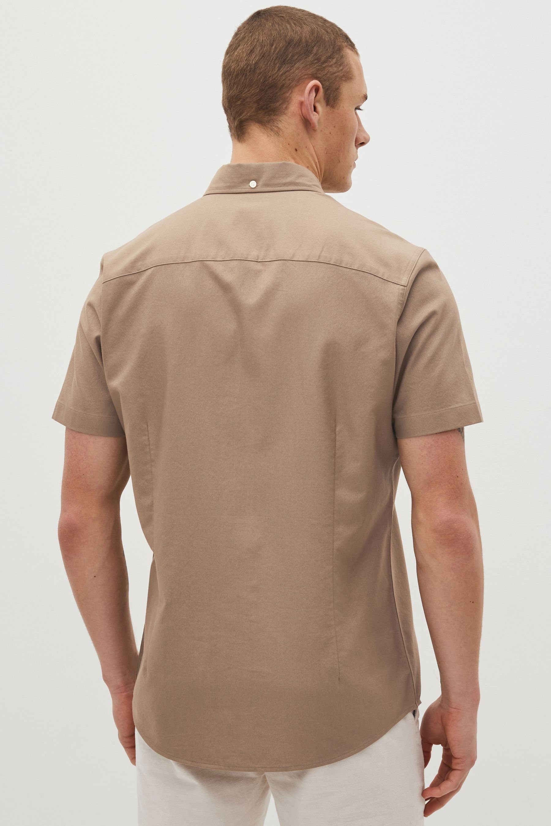 Next Kurzarmhemd Slim Fit Kurzarm-Oxfordhemd (1-tlg) günstig online kaufen
